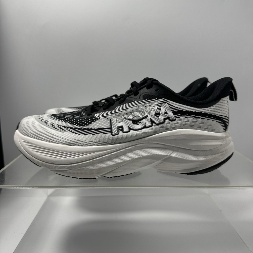 Brand New Hoka One One Skyflow Black White Sneakers 1155113 BWHT Women's Size 9